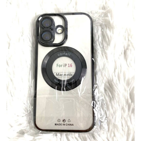 Phone Case For iPhone 16 Cover Clear Black - Picture 2 of 11